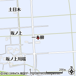 秋田県大仙市豊川一本柳周辺の地図