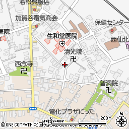 秋田県大仙市刈和野清光院後周辺の地図