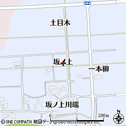 秋田県大仙市豊川坂ノ上周辺の地図