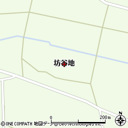 秋田県大仙市大神成坊谷地周辺の地図