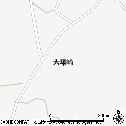 秋田県大仙市強首大場崎周辺の地図