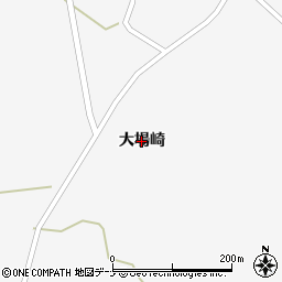 秋田県大仙市強首（大場崎）周辺の地図