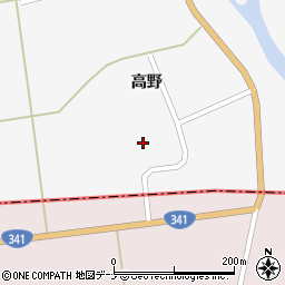 秋田県大仙市協和小種高野67周辺の地図