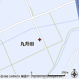 〒019-2332 秋田県大仙市九升田の地図