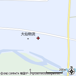 秋田県大仙市豊川（美濃川）周辺の地図