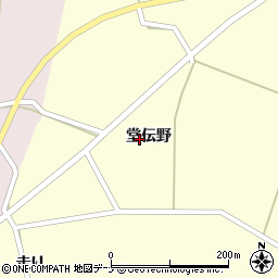 秋田県大仙市北野目堂伝野周辺の地図