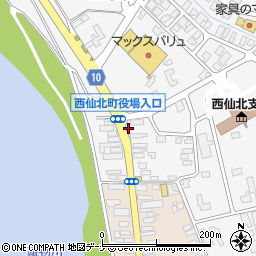 秋田県大仙市刈和野中道周辺の地図