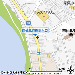 秋田県大仙市刈和野（中道）周辺の地図