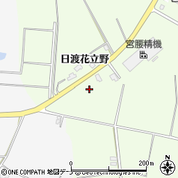 秋田県大仙市土川日渡花立野周辺の地図