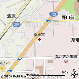 秋田県大仙市北長野茶畑117周辺の地図