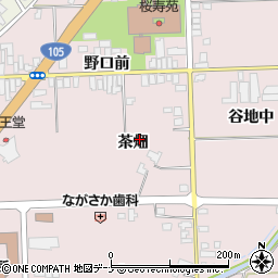 秋田県大仙市北長野茶畑88周辺の地図