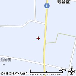 秋田県大仙市豊川上八丁堀122周辺の地図