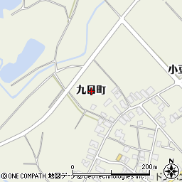 秋田県大仙市長野（九日町）周辺の地図