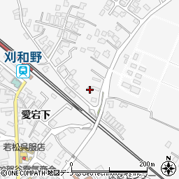 秋田県大仙市刈和野上ノ台荒屋敷9周辺の地図