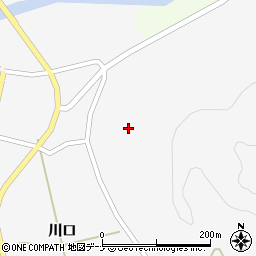 秋田県大仙市協和小種車田周辺の地図