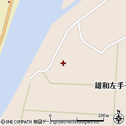 秋田県秋田市雄和左手子白川袋周辺の地図
