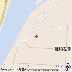 秋田県秋田市雄和左手子（白川袋）周辺の地図