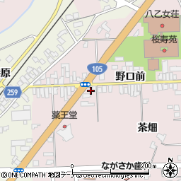 秋田県大仙市北長野茶畑84-7周辺の地図