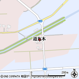 秋田県大仙市北長野道女木周辺の地図