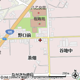 秋田県大仙市北長野茶畑1周辺の地図