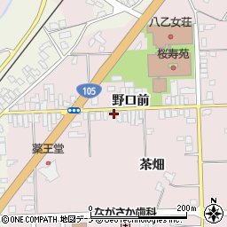 秋田県大仙市北長野茶畑83周辺の地図