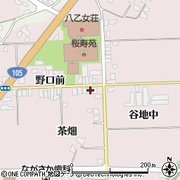 秋田県大仙市北長野茶畑1-4周辺の地図