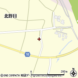 秋田県大仙市北野目（北野目）周辺の地図