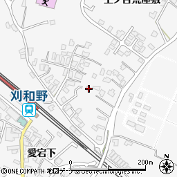 秋田県大仙市刈和野上ノ台荒屋敷23周辺の地図
