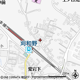 秋田県大仙市刈和野上ノ台荒屋敷27周辺の地図