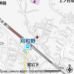 秋田県大仙市刈和野上ノ台荒屋敷27-3周辺の地図