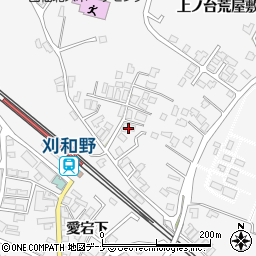秋田県大仙市刈和野上ノ台荒屋敷27-1周辺の地図