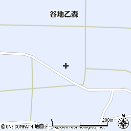 秋田県大仙市豊川北又周辺の地図