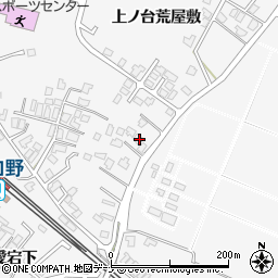 秋田県大仙市刈和野上ノ台荒屋敷66周辺の地図