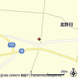 秋田県大仙市北野目沢田周辺の地図