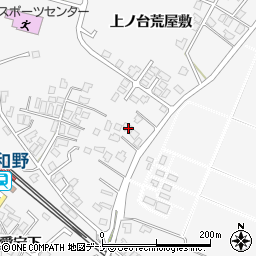 秋田県大仙市刈和野上ノ台荒屋敷70周辺の地図