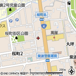 ファミリーマート紫波桜町店周辺の地図