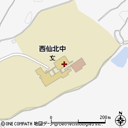 大仙市立西仙北中学校周辺の地図