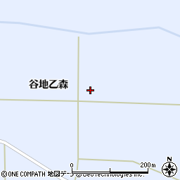 秋田県大仙市豊川谷地乙森周辺の地図