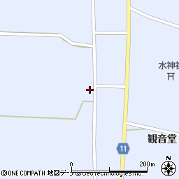 秋田県大仙市豊川上八丁堀周辺の地図