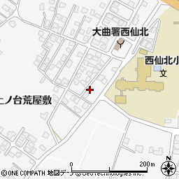 秋田県大仙市刈和野上ノ台荒屋敷114-33周辺の地図