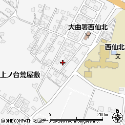 秋田県大仙市刈和野上ノ台荒屋敷114-14周辺の地図