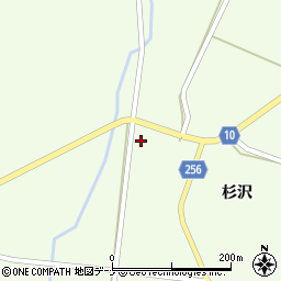 秋田県大仙市土川杉沢周辺の地図