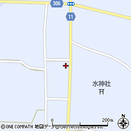 秋田県大仙市豊川上八丁堀201周辺の地図
