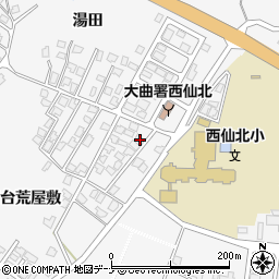 秋田県大仙市刈和野上ノ台荒屋敷114-19周辺の地図