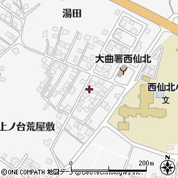 秋田県大仙市刈和野上ノ台荒屋敷114-7周辺の地図