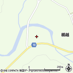 秋田県大仙市土川楯越周辺の地図