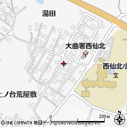 秋田県大仙市刈和野上ノ台荒屋敷114-8周辺の地図