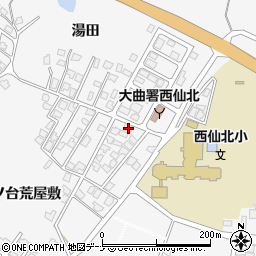 秋田県大仙市刈和野上ノ台荒屋敷118-6周辺の地図