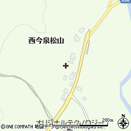 秋田県大仙市土川西今泉松山周辺の地図