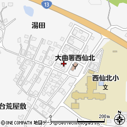 秋田県大仙市刈和野上ノ台荒屋敷134-28周辺の地図